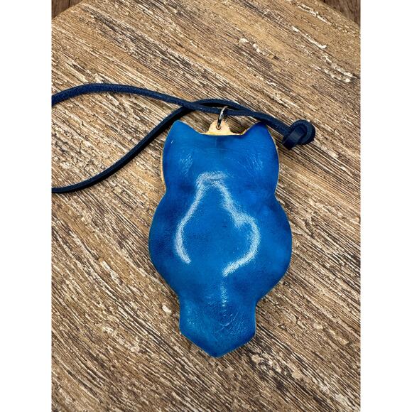 Genuine Leather Purse Charm Barn Owl Bag Charm Owls Leather Flair Farm Lover NEW - Picture 7 of 7